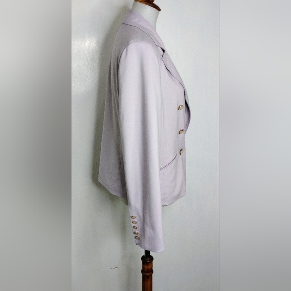RETRO LIGHTWEIGHT DOUBLE BREASTED JACKET - Picture 2 of 11